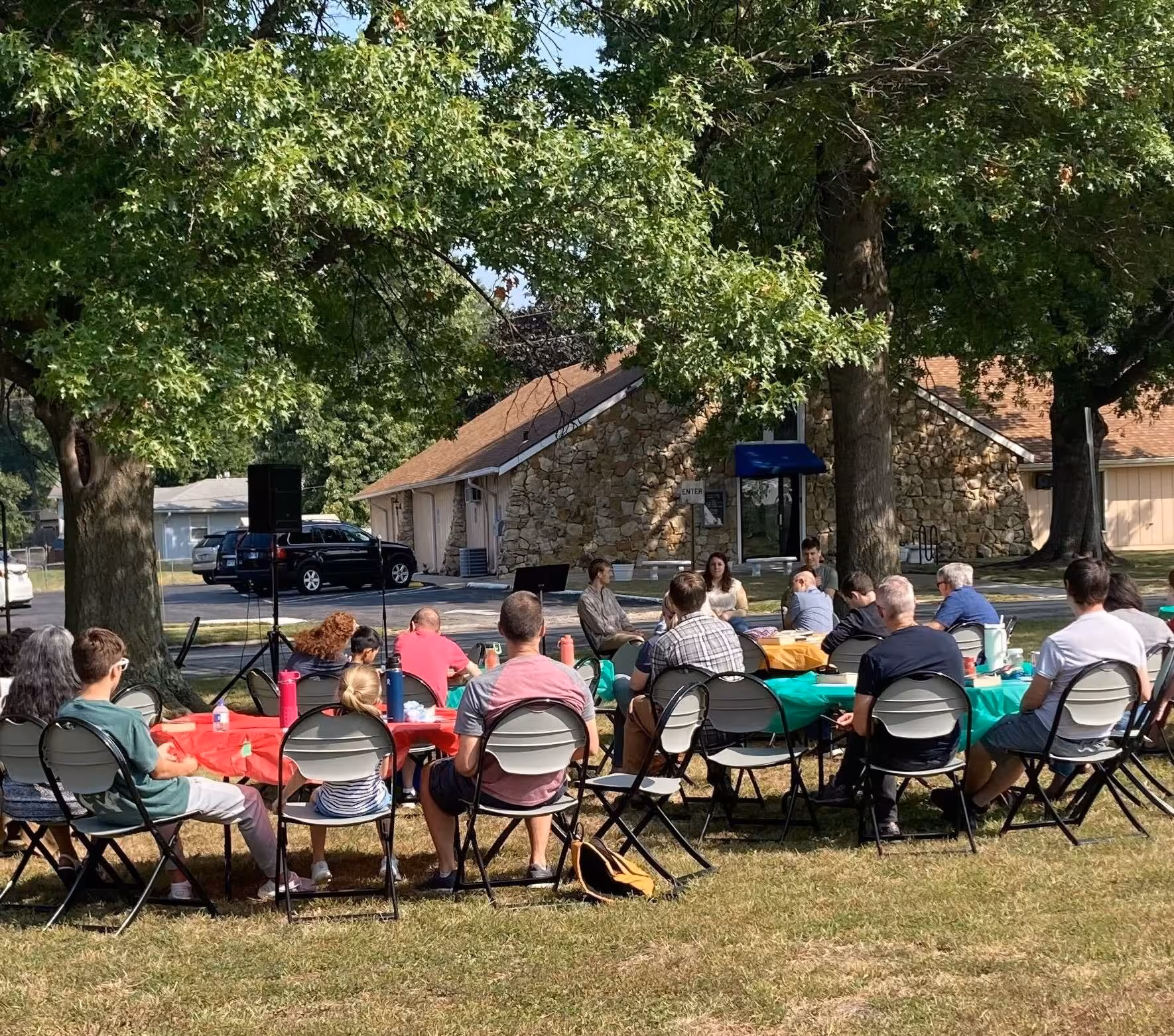 Rock Hill worship gathering in the great outdoors